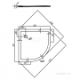 Душевой поддон Акватон Калифорния 90х90 в четверть круга белый 1A713636CA010. Фото