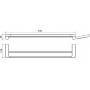 Полотенцедержатель RAVAK 10° 66 см TD 320.00 X07P326 для ванной комнаты. Фото