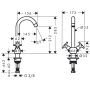 Смеситель для кухни Hansgrohe Logis Classic 71285000. Фото