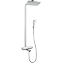 Душевая стойка Hansgrohe Raindance Select Showerpipe хром/белая полочка 360 27113400. Фото