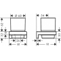 Стакан для зубных щеток AddStoris Hansgrohe 41749700, матовый белый для ванной комнаты. Фото
