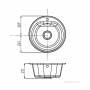 Мойка для кухни Акватон Мида круглая графит 1A712732MD210. Фото