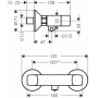 Смеситель для душа Hansgrohe Logis 71263000. Фото