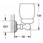 Держатель стакана GROHE Sinfonia 40043000 для ванной комнаты. Фото