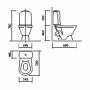 Унитаз SANITA LUXE Classic SL DM CSCSLCC01040611 с сиденьем Soft-Close. Фото