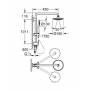 Душевая система GROHE Rainshower Solo 27430000. Фото