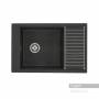 Мойка для кухни Акватон Делия 78 прямоугольная с крылом графит 1A715132DE210. Фото