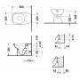 Унитаз напольный пристенный DURAVIT D-CODE 21150900002. Фото