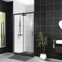 Душевая дверь BELBAGNO UNO-195-BF-1-140-C-NERO. Фото