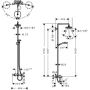 Душевая стойка Hansgrohe Croma Select E 180 2jet Showerpipe 27352400. Фото