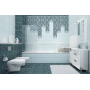 CERSANIT GL7H371 Спецэлемент стеклянный Glass 40х350 серебристый