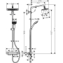 Душевая система Hansgrohe Croma E Showerpipe 280 1jet 27630000, хром. Фото