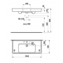 Раковина подвесная LAUFEN Pro 105х48 8.1395.8.000.104.1. Фото