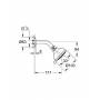 Верхний душ с душевым кронштейном GROHE Tempesta New Rustic 26089000. Фото