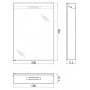 Зеркальный шкаф BELBAGNO 50х70 SPC-1A-DL-BL-500