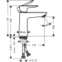 Смеситель для раковины Hansgrohe Talis E 71711000. Фото