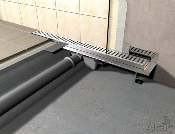 Водоотводящий желоб ALCAPLAST Flexible Low APZ104-950. Фото