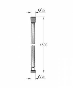 Душевой шланг GROHE Ondus 28143KS0. Фото