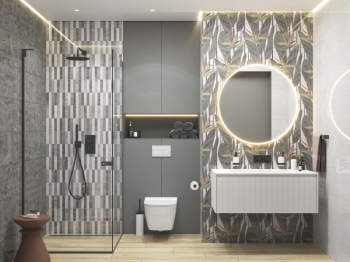 CERSANIT 16785 Плитка облицовочная Blend 298х598 серый. Фото