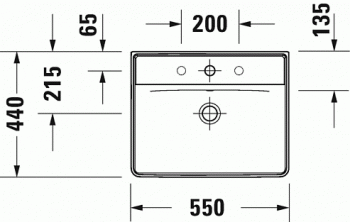 Раковина подвесная DURAVIT D-Neo 55х44 2366550000. Фото