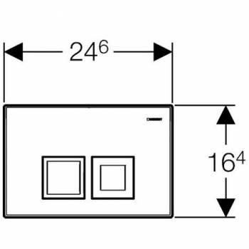 Смывная клавиша GEBERIT Delta 50 115.135.46.1. Фото