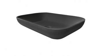 Раковина ACQUABELLA COLEZZIONI 58х38 LAVABO_ON-TOP_RECTANGLE_SLATE_NEGRO. Фото