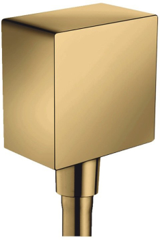 Шланговое подсоединение с клапаном обратного тока Hansgrohe Fixfit Square 26455990. Фото