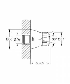 Боковой душ GROHE Relexa Plus 28286000. Фото