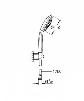 Душевой гарнитур GROHE Euphoria 27355000. Фото