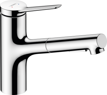 Смеситель для кухни Hansgrohe Zesis M33 74800000 с выдвижным изливом. Фото