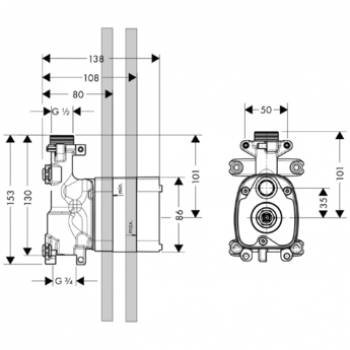 Модуль ручного душа AXOR Starck ShowerCollection 10650180. Фото