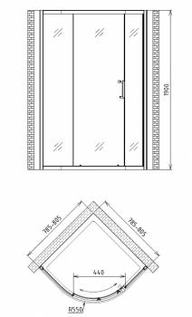 Душевой уголок GEMY Victoria S30061A. Фото