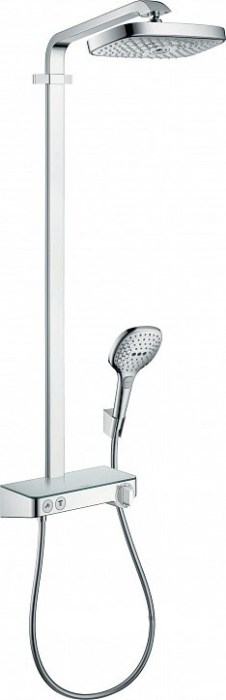 Душевая стойка Hansgrohe Raindance Select Push 300 2jet Showerpipe хром 27126000. Фото