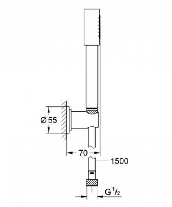 Душевой гарнитур GROHE Sena 28348000. Фото