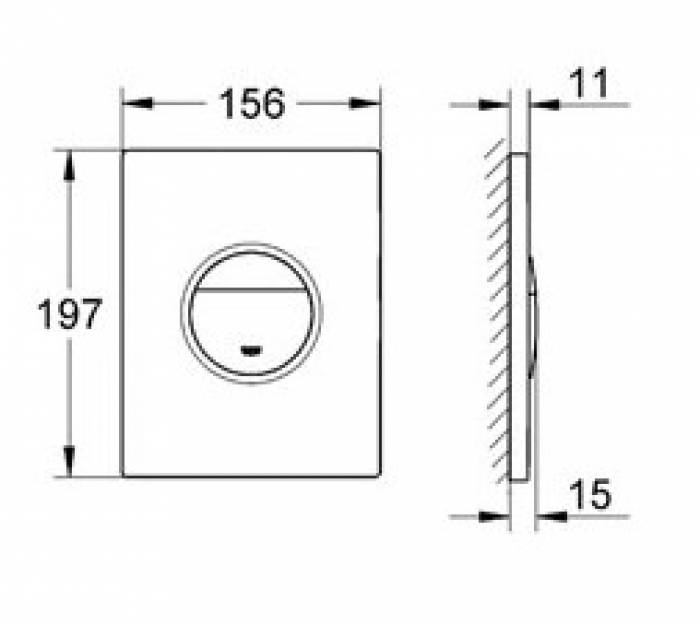 Накладная панель GROHE Nova Cosmopolitan 38847KI0. Фото