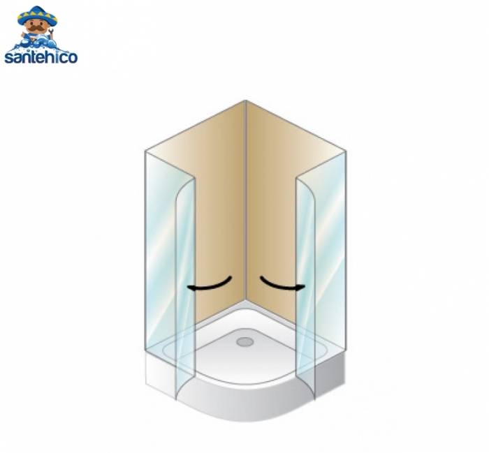 Душевое ограждение KOLPA-SAN Terra TKP 100. Фото