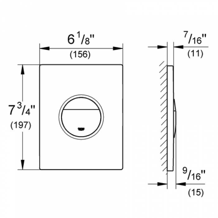 Накладная панель GROHE Fresh Nova Cosmopolitan 38799000. Фото