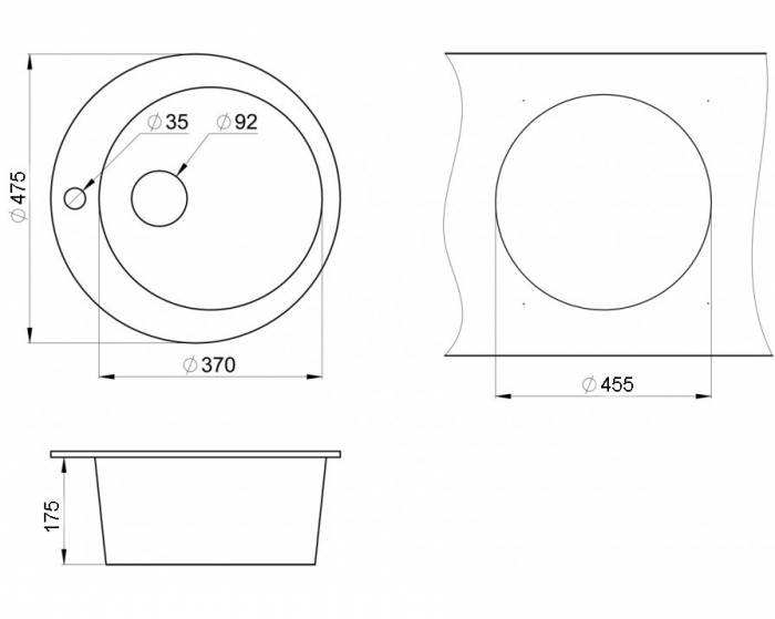 Мойка кухонная GRANULA GR-4801 арктик. Фото