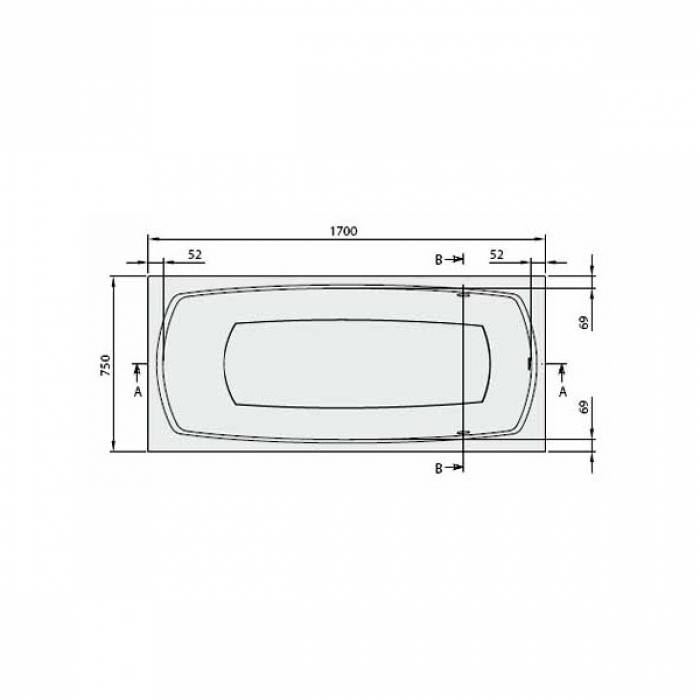 Ванна акриловая VILLEROY & BOCH My Art UBQ170MYA2V-96 Star white. Фото