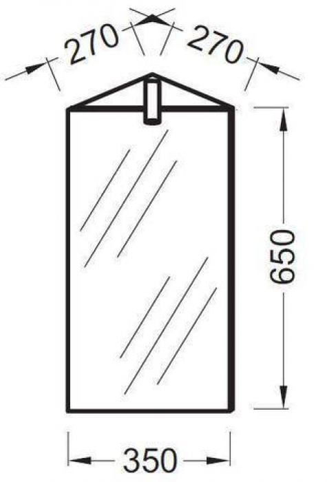 Зеральный шкаф Jacob Delafon ODEON UP EB870-NF. Фото