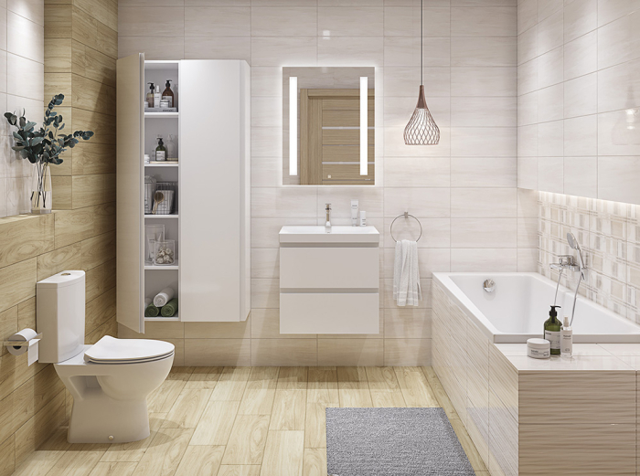 CERSANIT AN2G011 Вставка Atria 200х440 бежевый