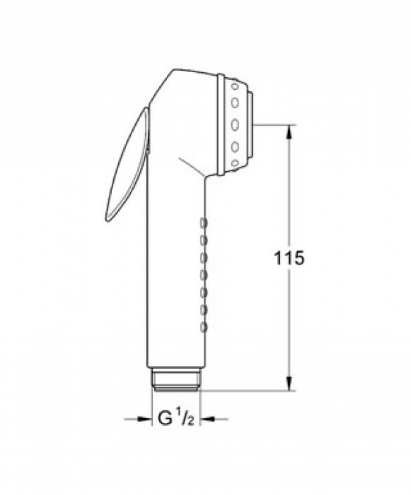 Гигиенический душ GROHE Trigger Spray 28020K00. Фото