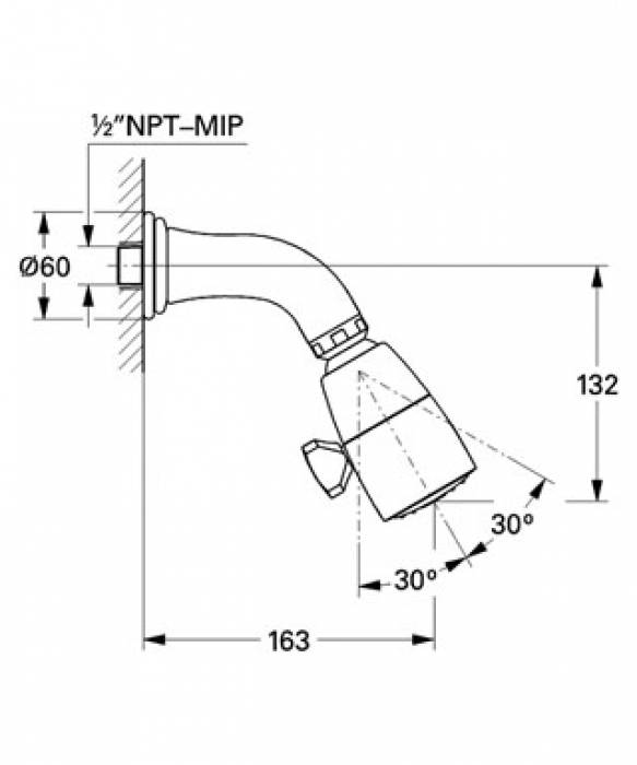 Комплект верхнего душа GROHE Sinfonia 28956000. Фото