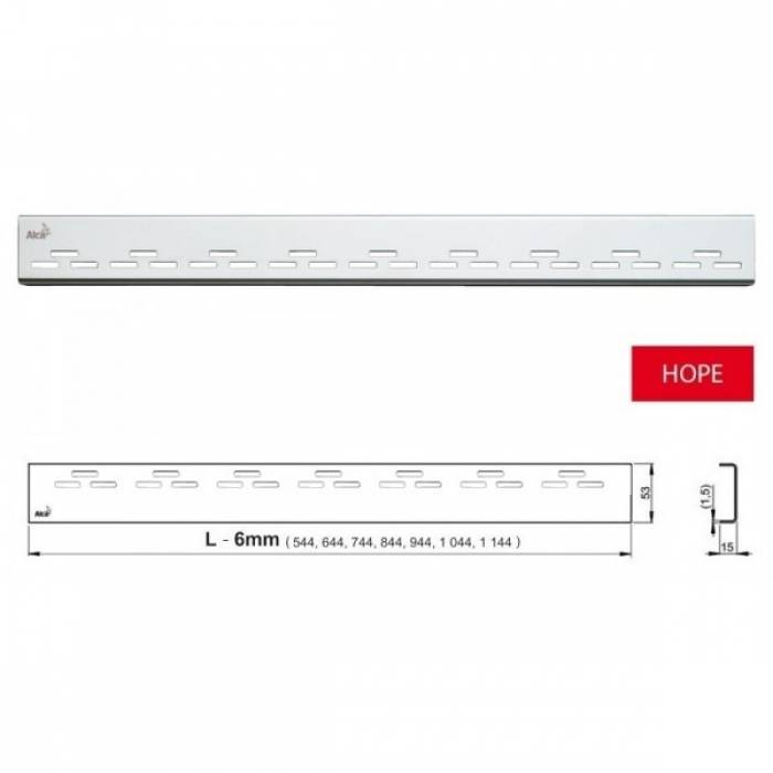 Перфорированная решетка ALCAPLAST HOPE-1150L. Фото