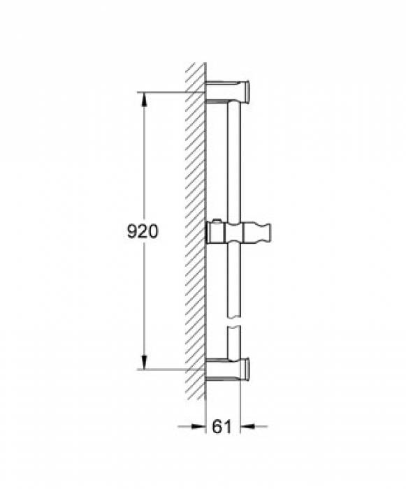 Душевая штанга GROHE Tempesta New Rustic 27520000 900 мм. Фото
