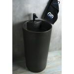 Раковина напольная GID Nb135bg 45х45 81109 Черный графит Раковина напольная GID Nb135bg 45х45 81109 Черный графит. Фото