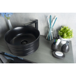 Раковина накладная GID Bm969 40х40 53334 Черный Матовый Раковина накладная GID Bm969 40х40 53334 Черный Матовый. Фото