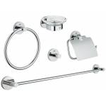 Набор аксессуаров GROHE Essentiais (5 предметов) 40344001 Набор аксессуаров GROHE Essentiais (5 предметов) 40344001 для ванной комнаты. Фото